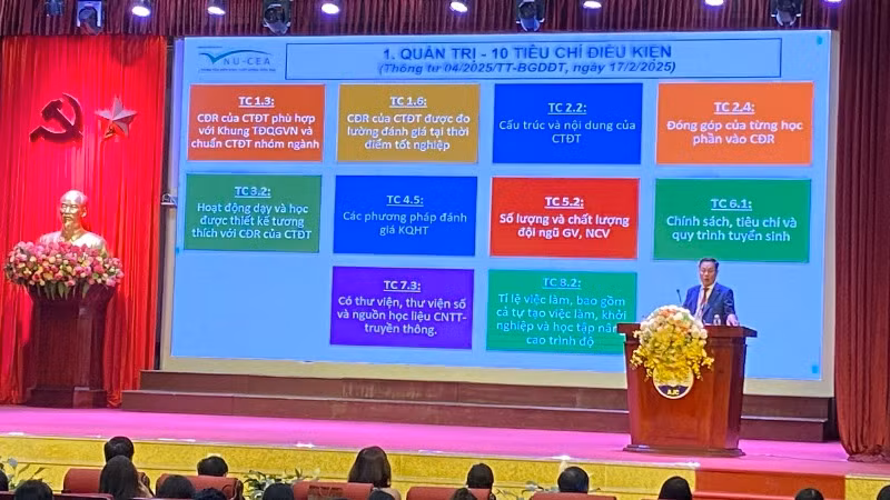 Giáo sư, Tiến sĩ Nguyễn Hữu Đức, Trưởng đoàn chuyên gia phát biểu.