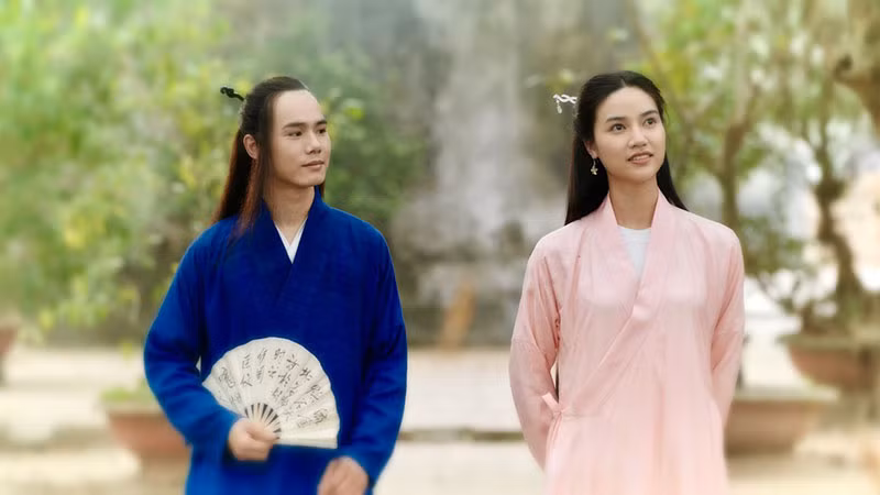 Hình ảnh Đặng Trần Côn và Đoàn Thị Điểm trong phim. (Ảnh: Đoàn làm phim)