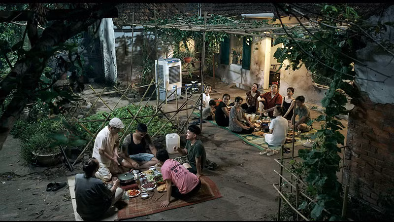 Xóm trọ nhỏ nơi Hiếu và Hoài tá túc.