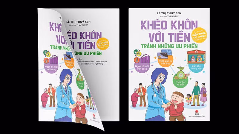 Cuốn truyện tranh “Khéo khôn với tiền – Tránh những ưu phiền”. (Ảnh: Nhà xuất bản Kim Đồng)