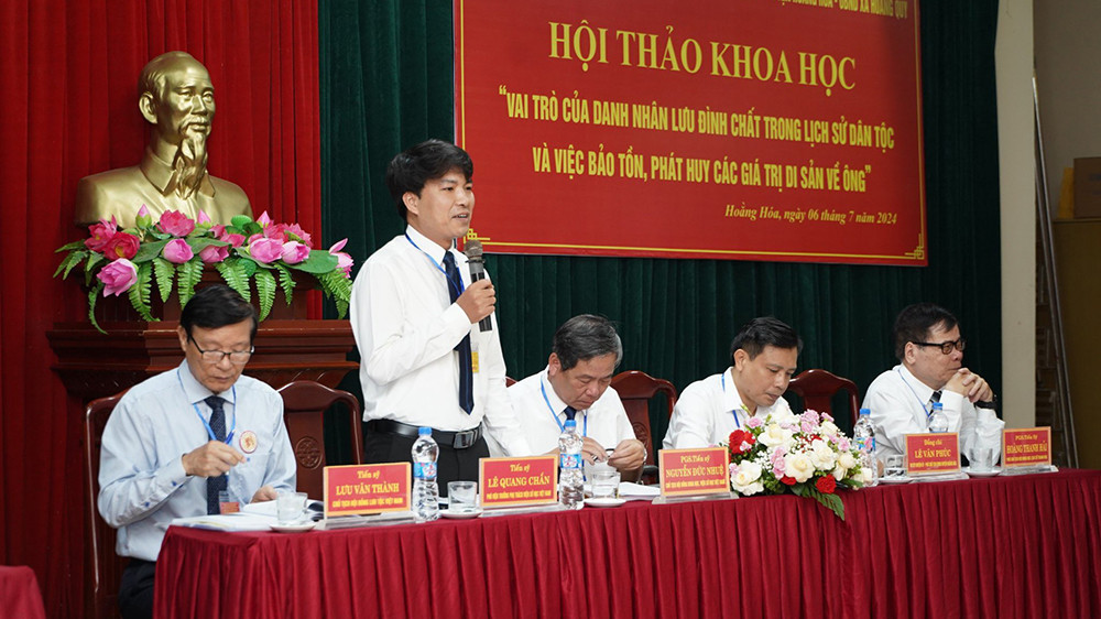 Hội thảo “Vai trò của Danh nhân Lưu Đình Chất trong lịch sử dân tộc và việc bảo tồn, phát huy các giá trị di sản về ông".