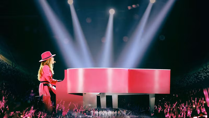 Hình ảnh Mỹ Tâm trong poster quảng bá "Người giữ thời gian".