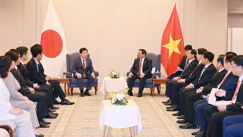 Quang cảnh buổi tiếp. (Ảnh: DƯƠNG GIANG)