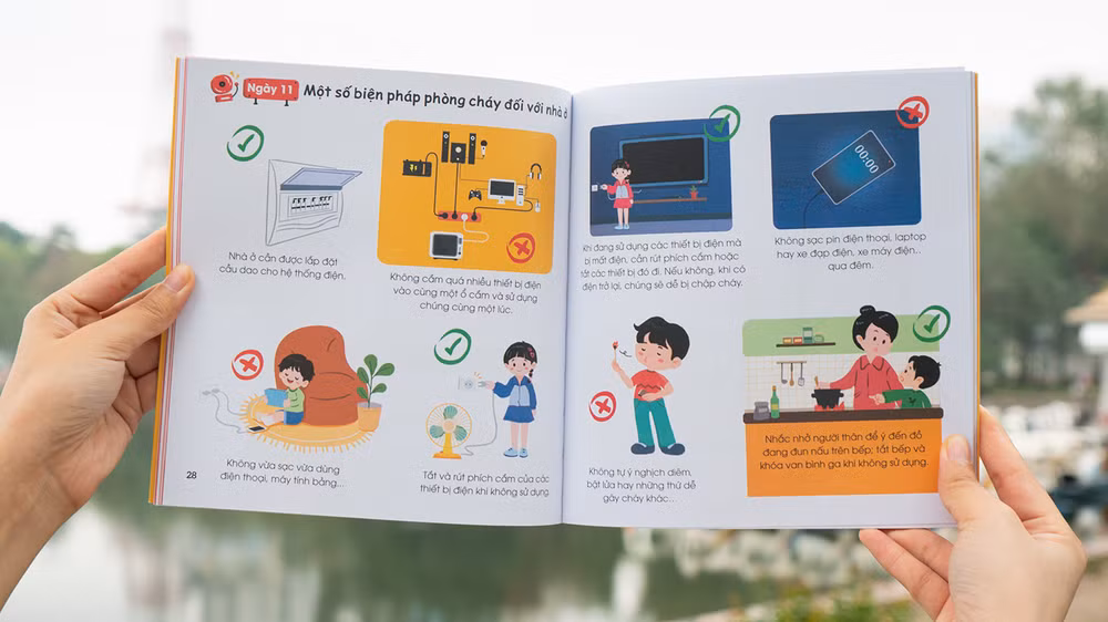 Sách cung cấp những kiến thức thực tế, gần gũi, dễ hiểu cho trẻ nhỏ.
