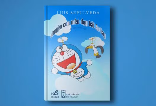 “Chuyện con mèo dạy hải âu bay” - thiết kế bìa: Hoàng Lão Tứ.