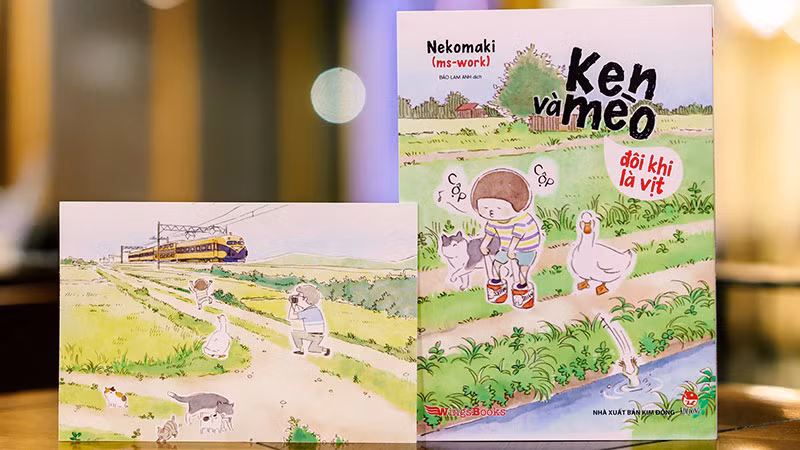 Bộ truyện “Ken và mèo – Đôi khi là vịt”. (Ảnh: Nhà xuất bản Kim Đồng)