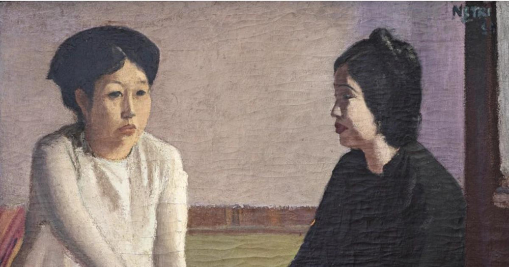 Bức "Le Trois Femmes" của danh họa Nguyễn Gia Trí.