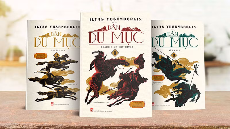 Ba tập sách trong bộ "Dân du mục". (Ảnh: Nhà xuất bản Phụ nữ Việt Nam)