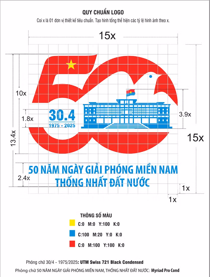 Quy chuẩn màu và kích cỡ logo.