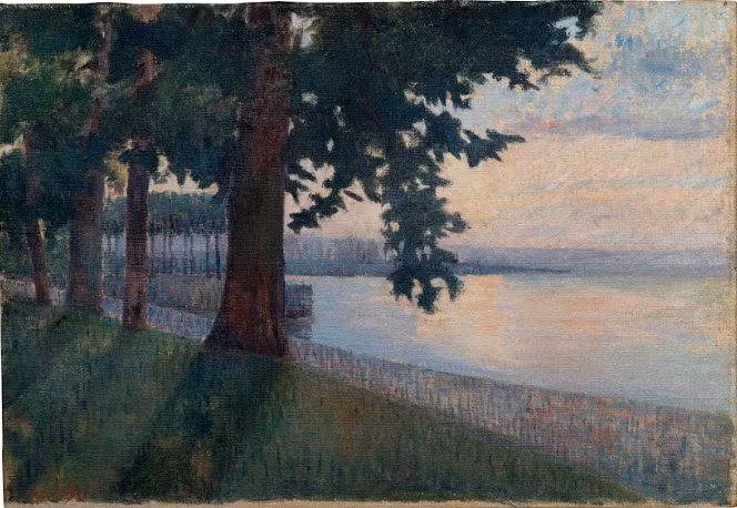 “Bờ rừng (hồ Geneva)”, khoảng năm 1920.