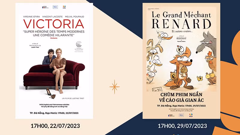 Lịch chiếu một số phim trong Điểm hẹn Điện ảnh Pháp. (Ảnh: Viện Pháp tại Việt Nam)