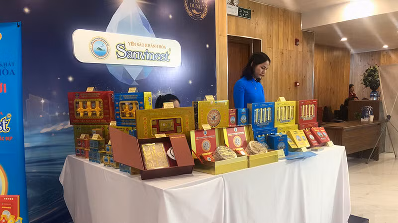 Một gian hàng giới thiệu sản phẩm tại chương trình.