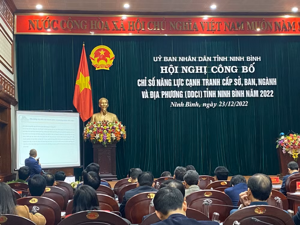 Ninh Bình công bố chỉ số năng lực cạnh tranh cấp sở ngành, địa phương.