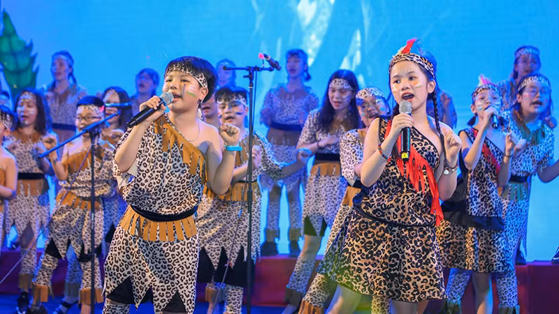 Dàn hợp xướng Vinschool. (Ảnh: Ban Tổ chức cung cấp)