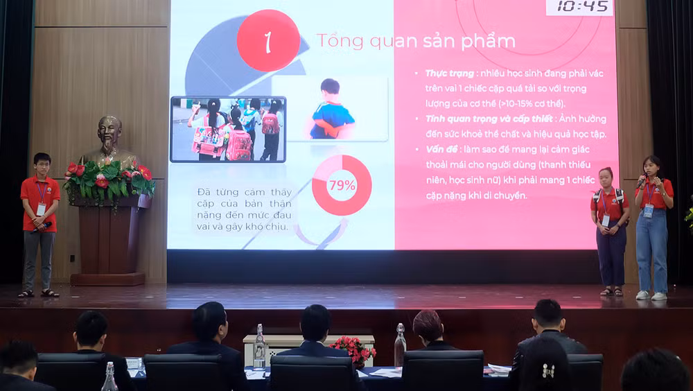 Các đội thuyết trình ý tưởng tại vòng Chung kết.