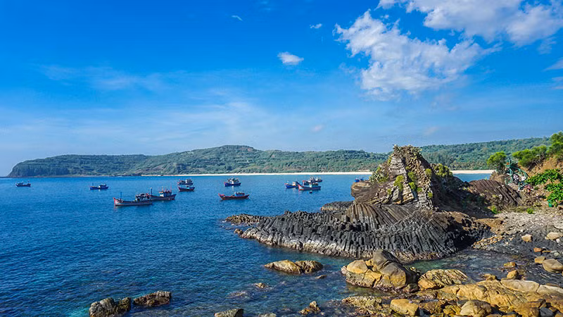 Gành Đá Dĩa, một trong những thắng cảnh ở Phú Yên. (Ảnh: Hiệp hội cung cấp)