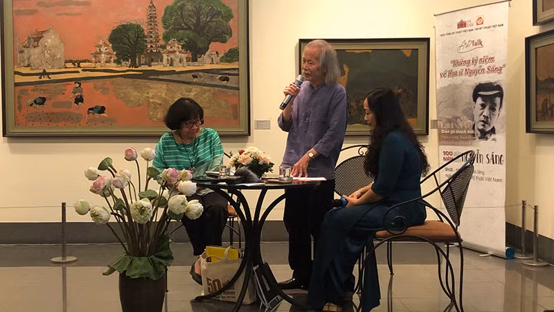 Họa sĩ Lương Xuân Đoàn xúc động khi chia sẻ về họa sĩ Nguyễn Sáng.