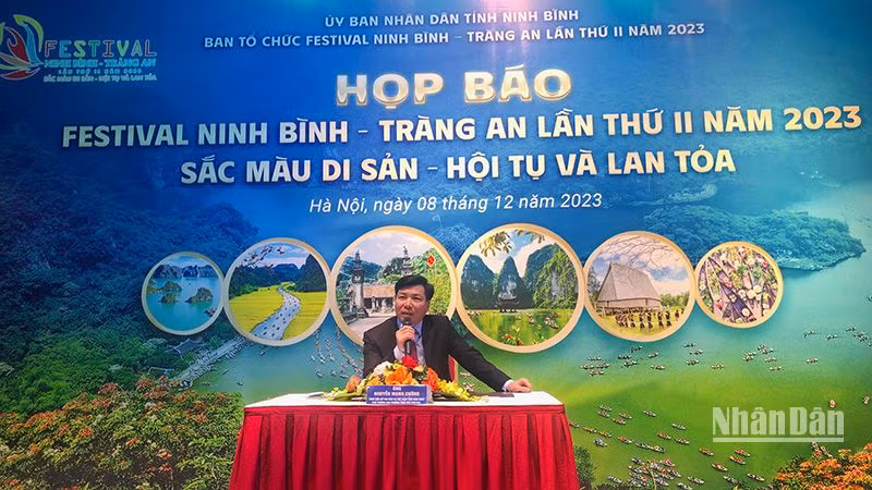 Ông Nguyễn Mạnh Cường, Giám đốc Sở Văn hóa – Thể thao Ninh Bình cung cấp thông tin về Festival.