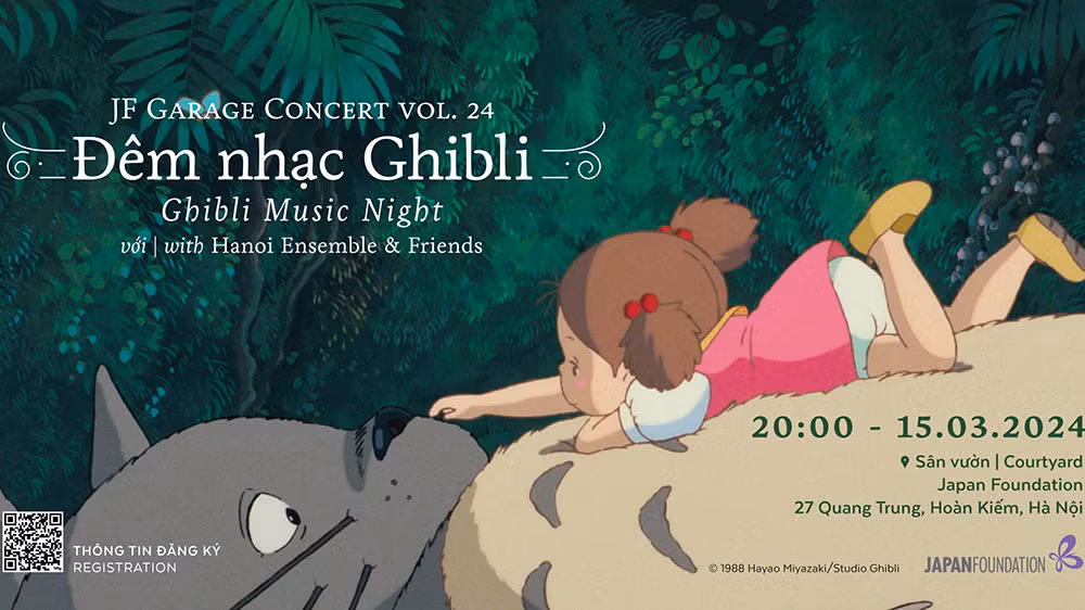 Nghe nhạc phim Ghibli và nặn tò he tại Trung tâm Giao lưu văn hóa Nhật Bản