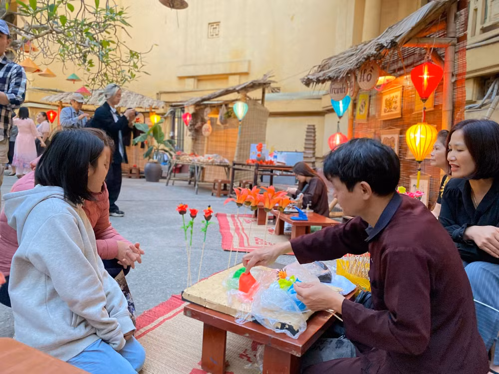 Không gian làng quê ở Bảo tàng.