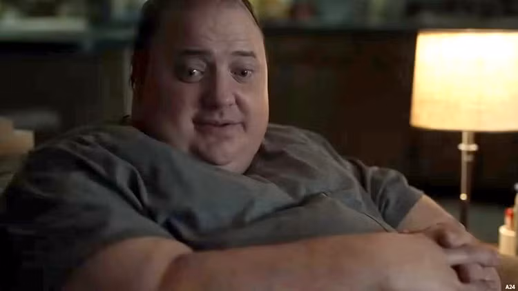 Brendan Fraser trong phim "The Whale".