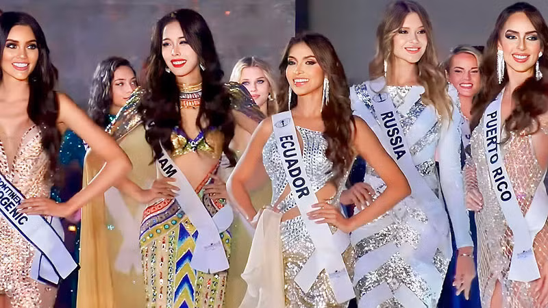 Lê Nguyễn Ngọc Hằng tại đêm chung kết. (Ảnh:Missology)