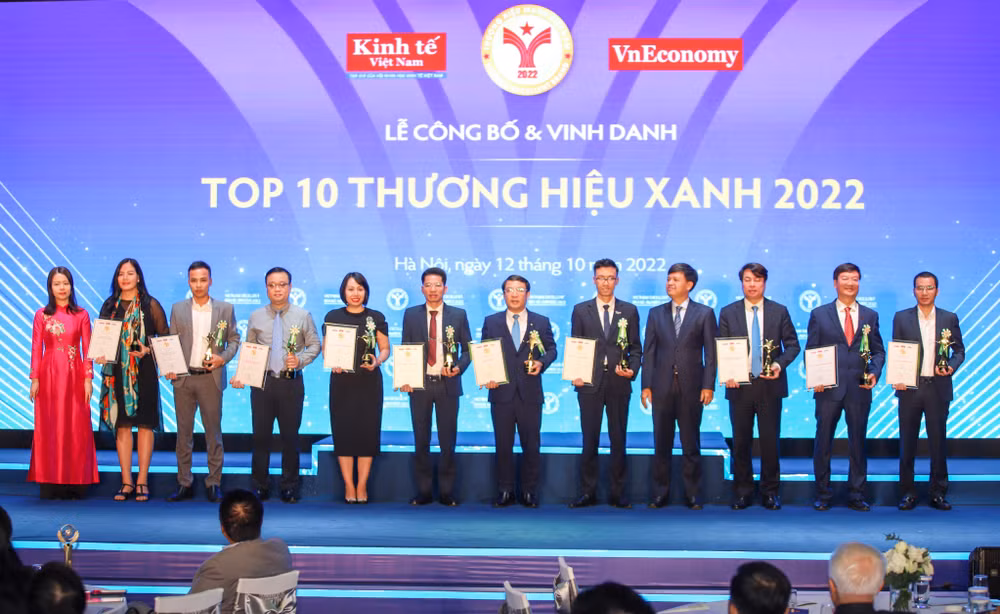 Vinh danh Top 10 thương hiệu Xanh.