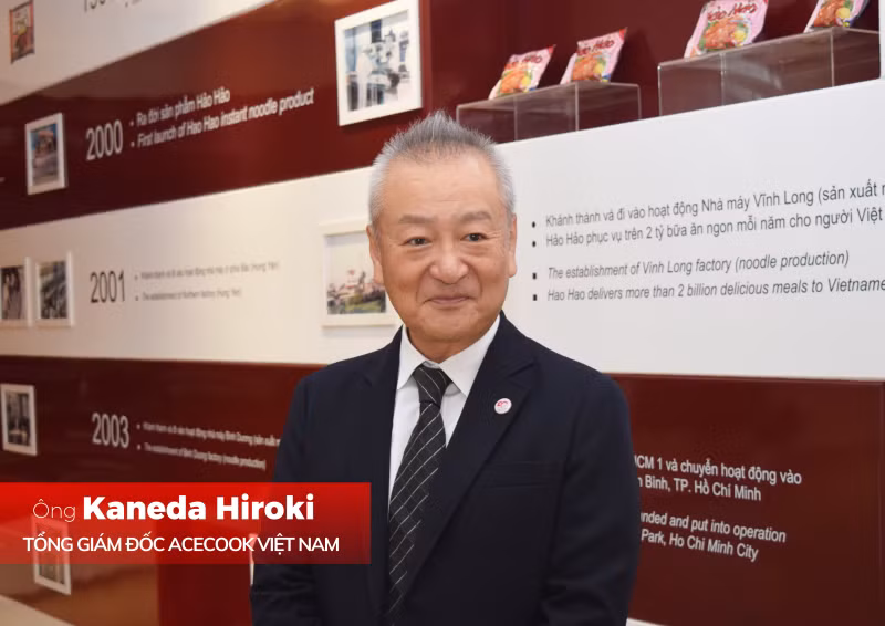 Ông Kaneda Hiroki - Tân Tổng Giám Đốc của Acecook Việt Nam.