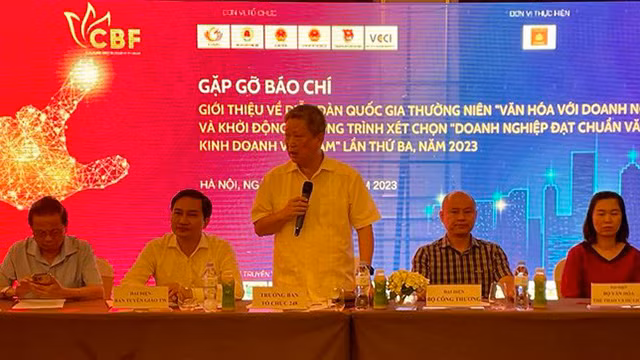 Gặp gỡ báo chí giới thiệu về Diễn đàn quốc gia thường niên "Văn hóa với doanh nghiệp"
