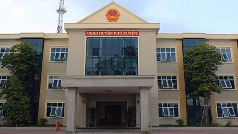 Trụ sở Ủy ban nhân dân huyện Phú Xuyên, Hà Nội. (Ảnh: internet)