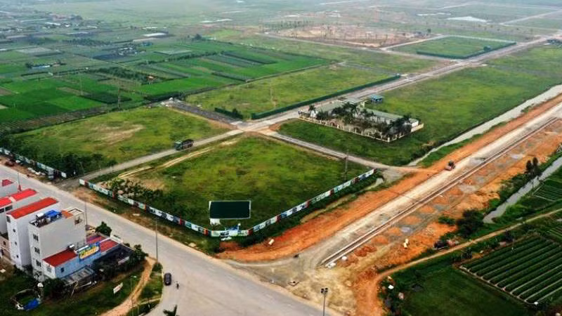 Nhiều dự án tại huyện Mê Linh chậm triển khai. (Ảnh: Ngọc Anh)