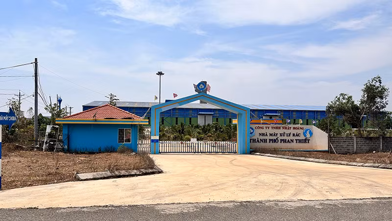 Nhà máy xử lý rác Phan Thiết đặt tại xã Tiến Thành, thành phố Phan Thiết, Bình Thuận (Ảnh: Duy Tuấn)