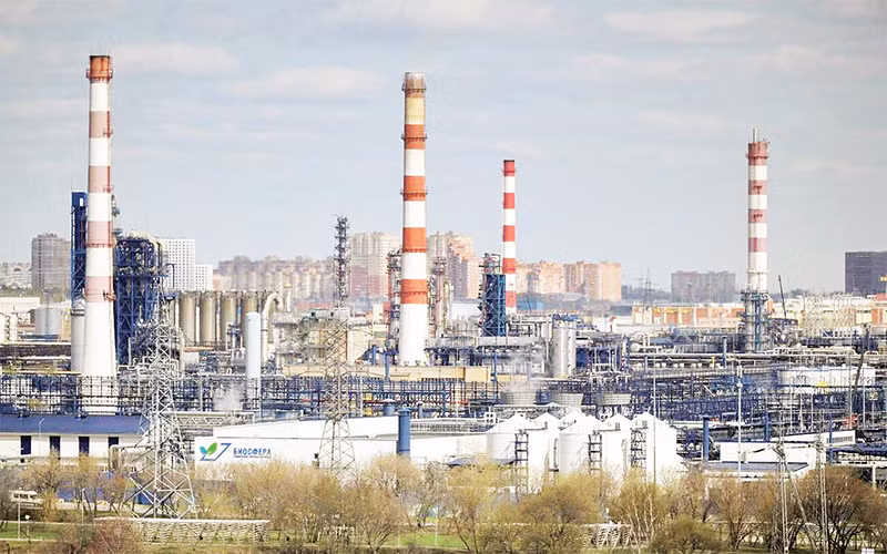 Nhà máy của Tập đoàn dầu khí Gazprom (Nga). 