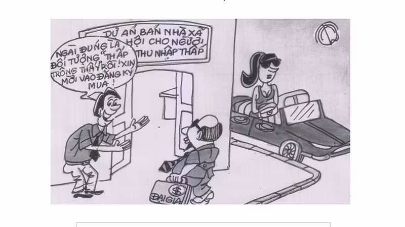 Góc biếm họa: "Khát" nhà ở xã hội 