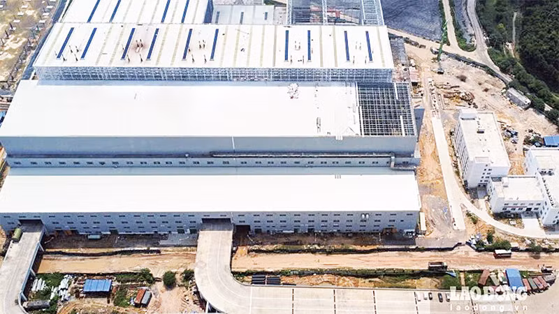 Nhà máy điện rác Sóc Sơn. (Ảnh LÐ) 