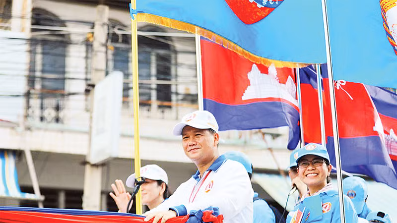 Tiến sĩ Hun Manet, ứng cử viên Thủ tướng Chính phủ Campuchia khóa 7. (Ảnh FRESH NEWS) 