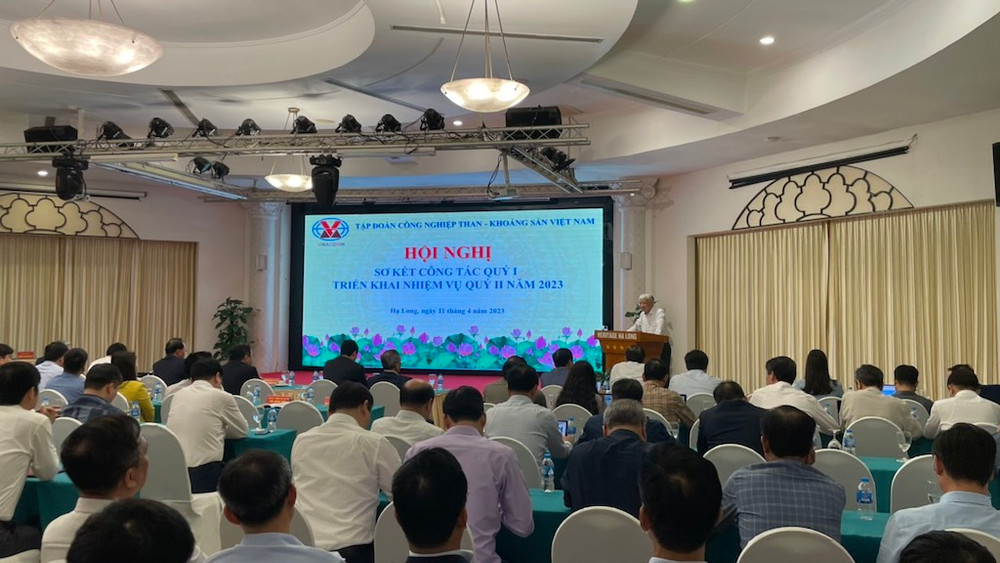 Quảng cảnh hội nghị sơ kết Quý I năm 2023 của TKV.
