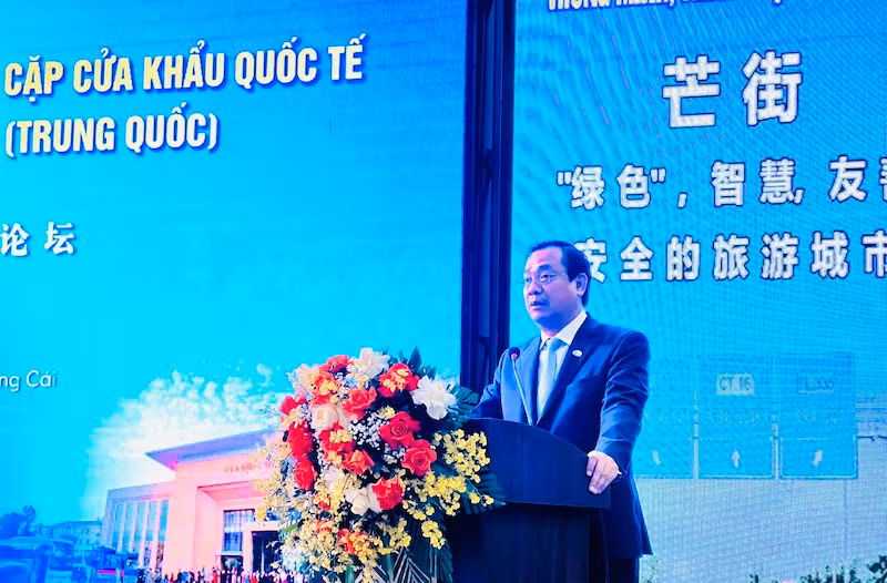 Cục trưởng Cục Du lịch Nguyễn Trùng Khánh phát biểu tại Diễn đàn.