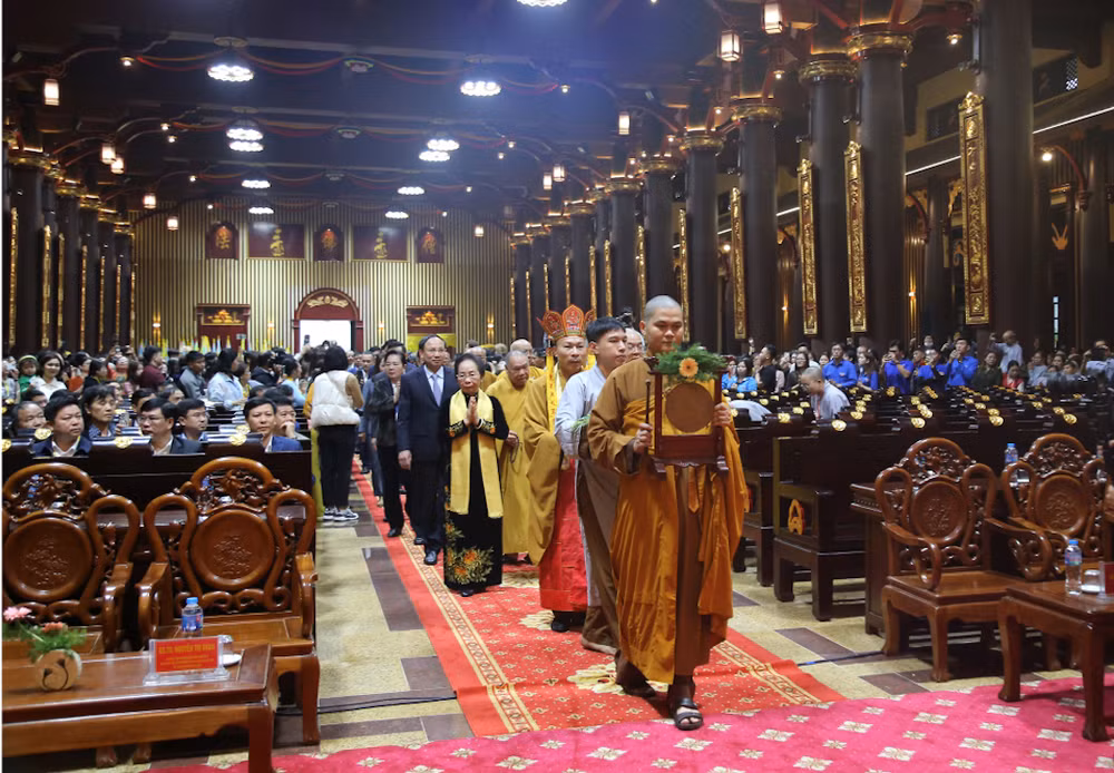 Nghi thức Lễ khai mạc hội Xuân Yên Tử năm 2024.