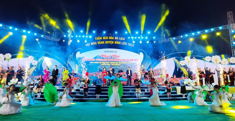 Chương trình nghệ thuật đặc sắc tại lễ khai mạc Tuần Văn hóa-Du lịch, Hội mùa vàng Bình Liêu năm 2023.