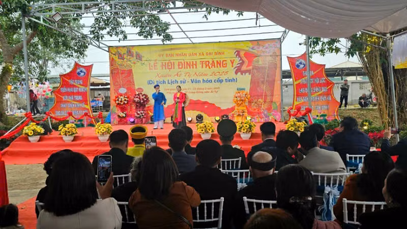 Quang cảnh Khai Hội Đình Tràng Y năm 2025.