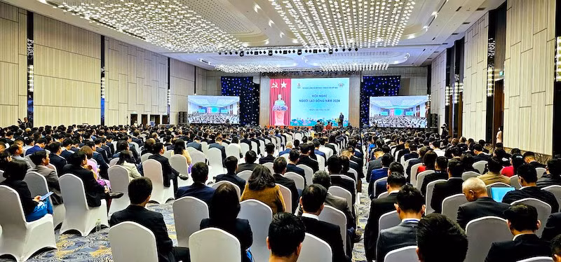 Quang cảnh Hội nghị người lao động của TKV năm 2024.