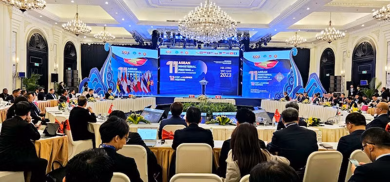 Quang cảnh Hội nghị Bộ trưởng ASEAN về Quản lý thiên tai lần thứ 11.