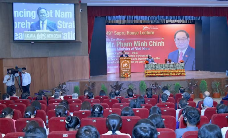 Thủ tướng Phạm Minh Chính phát biểu tại Hội đồng các vấn đề Thế giới (ICWA). Thủ tướng Phạm Minh Chính phát biểu tại Hội đồng các vấn đề Thế giới (ICWA).