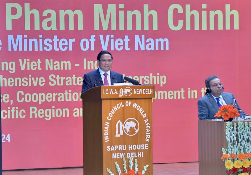 Thủ tướng Phạm Minh Chính phát biểu tại Hội đồng các Vấn đề Thế giới (ICWA).