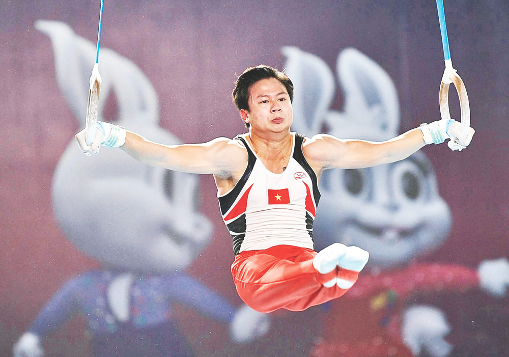 Nguyễn Văn Khánh Phong là một trong những VĐV trẻ nổi bật của TDDC Việt Nam. Ảnh: Nam Trần