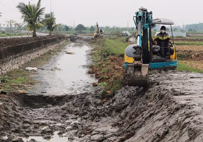 Cải tạo hệ thống thủy lợi (Ảnh: Nguyễn Kim)