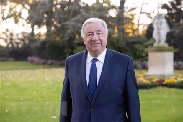 Chủ tịch Thượng viện Cộng hòa Pháp Gérard Larcher. (Ảnh TTXVN)