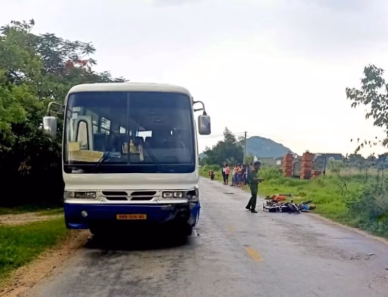 Hiện trường vụ tai nạn.