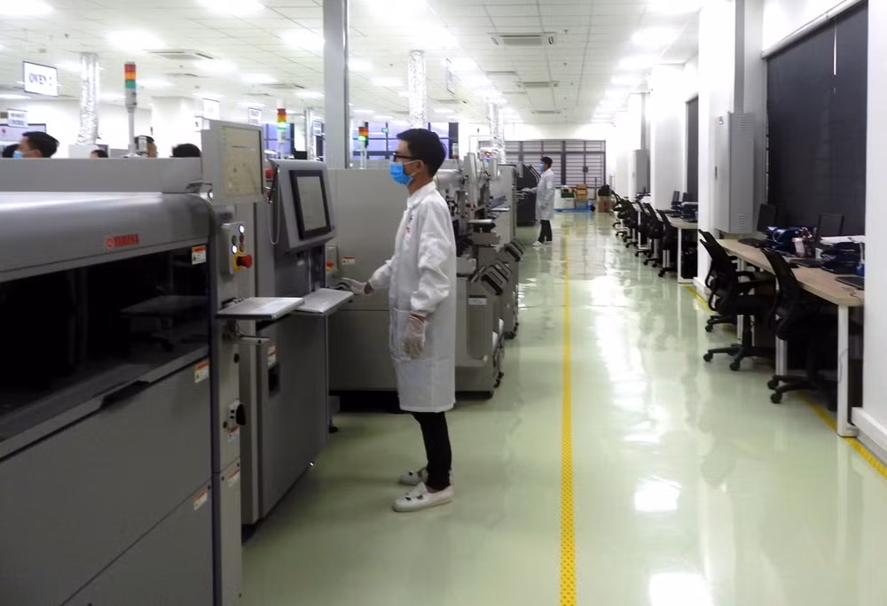 Nhà máy sản xuất mạch điện tử kỹ thuật cao tại Khu Công nghệ cao Đà Nẵng.